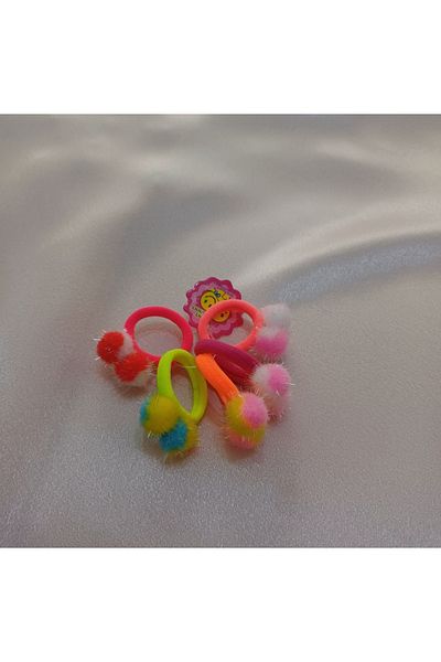 Canım kendim Colorful Elastic Buckle with Pompom