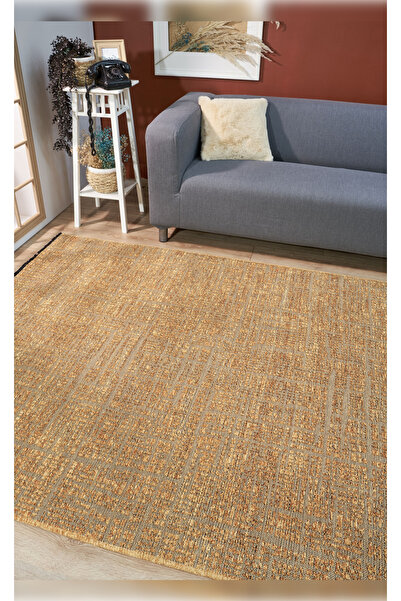 Apex Halı Gloria 4014 Hardal  Antibakteriyel Yıkanabilir Kaliteli Modern Şık ...