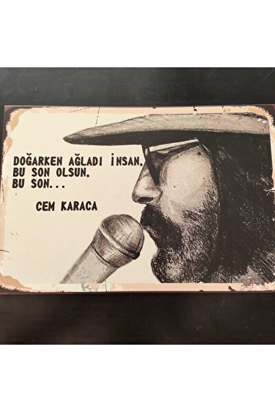 Bluoksweet Poster retro din lemn MDF, tablou cem karaca