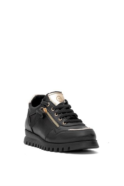 Mammamia Pantofi de damă negri din piele naturală D25YA-3195