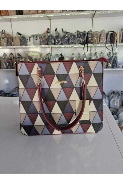 Armine 362 Women's Shoulder Bag Plaid New