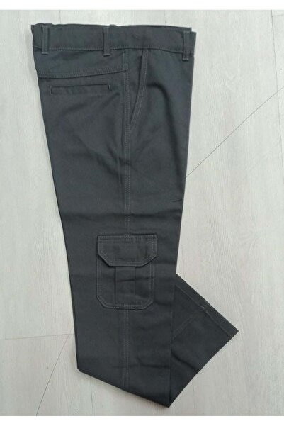 BAŞAK ÇOCUK GİYİM KETEN LASTİKLİ GEZ KARGO CEP 11/16 YAŞ - GRİ - 14-15 YAŞ