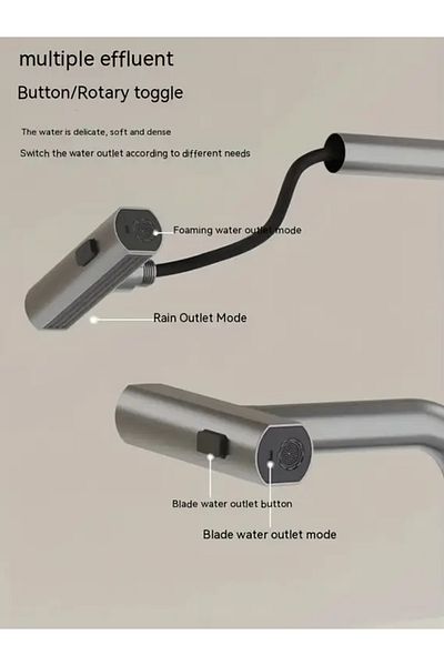 LUXURY Luxury Modern Style Gray Pull Out Sink Mixer