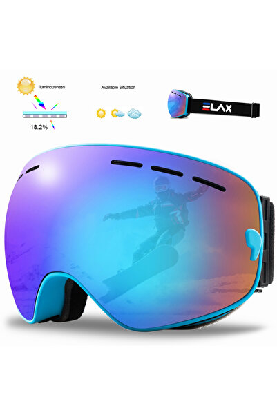 Choice نظارات تزلج SE5 ELAX الجديدة كليًا بطبقتين مضادة للضباب ونظارات تزلج ع...