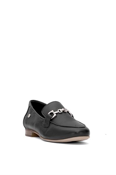 Mammamia Pantofi de damă negri casual din piele naturală D25YA-3090