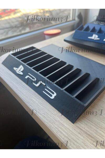 Filkorium3D Playstation 3 Uyumlu Oyun Tutucu Stand - Oyun Standı PS3 Yazılı V...