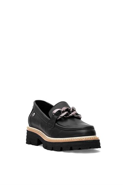 Mammamia Pantofi de damă negri din piele naturală D25YA-3690