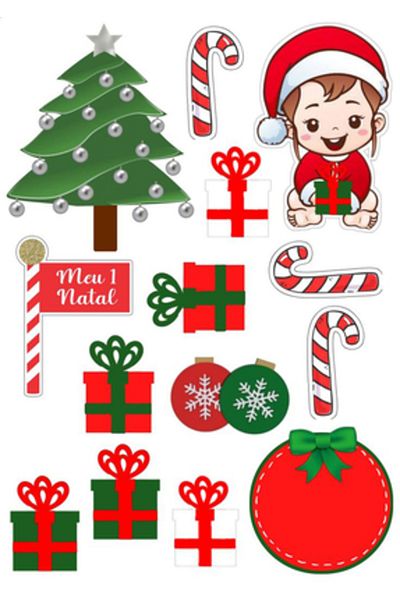 Sticksy Christmas New Yearsticker Phone Laptop Notebook Tablet Notebook Flask Sticker Label St516