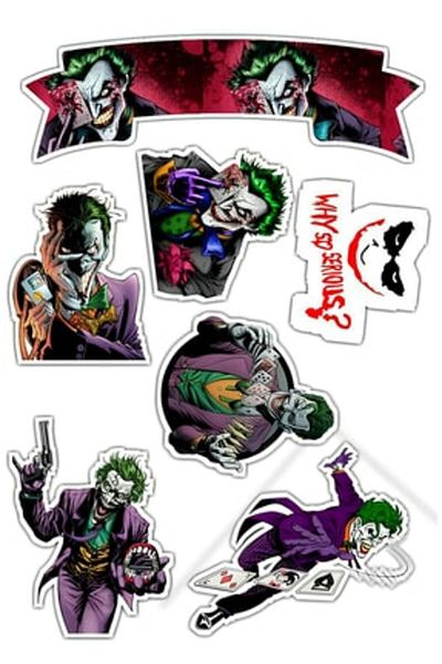 Sticksy Joker Stickerphone Laptop Notebook Tablet Notebook Flask Sticker Label St125