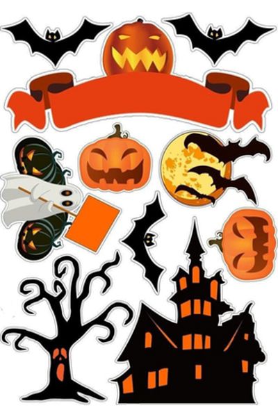 Sticksy Hallowen Halloween Sticker Phone Laptop Notebook Tablet Notebook Flask Sticker Label St588
