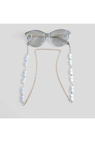 Hobi Tanesi Flat Pearl Thin Glasses Chain Strap