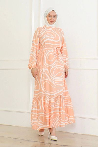 Neva Style Viscose Yavruağzı - Φόρεμα με ρίγες