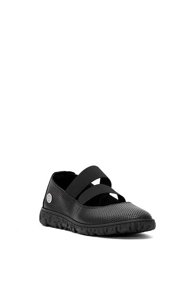 Mammamia Pantofi de damă negri din piele naturală D25YA-645