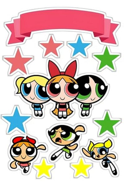 Sticksy Powerpuff Girlssticker Phone Laptop Notebook Tablet Notebook Flask Sticker Sticker St185