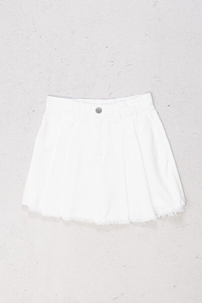 DMB KİDS Dmb Kız Şort Etek - Beyaz
