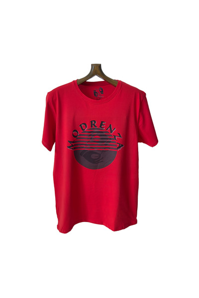 Regular Bisiklet Yaka Baskılı T-Shirt