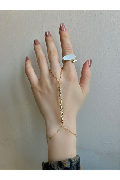 Bijou Luz Gold Sıralı Zirkon Taşlı Şahmeran