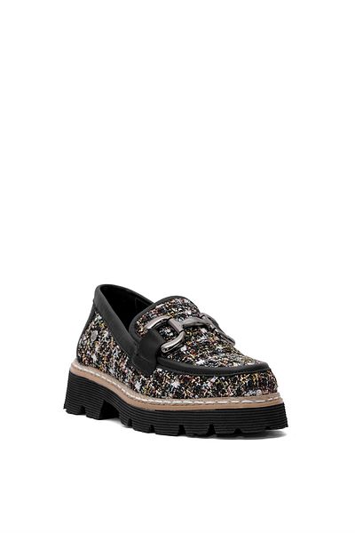 Mammamia Pantofi de damă negri din piele naturală D25YA-3770
