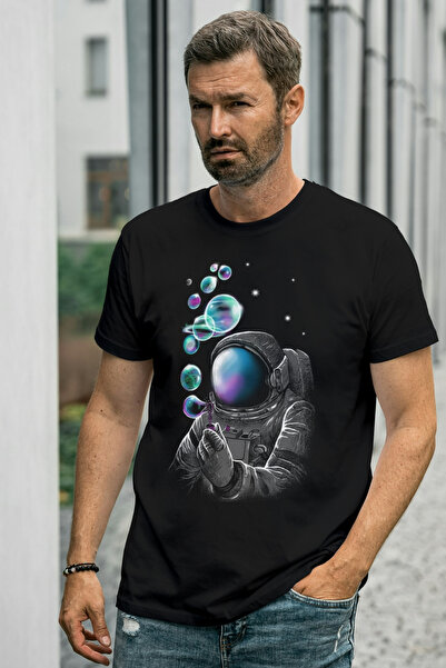 Texclusive Astronaut majica crna unisex astronaut majica