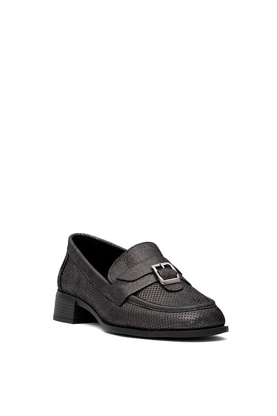Mammamia Pantofi de damă din piele naturală, platină (D25YA-7295)