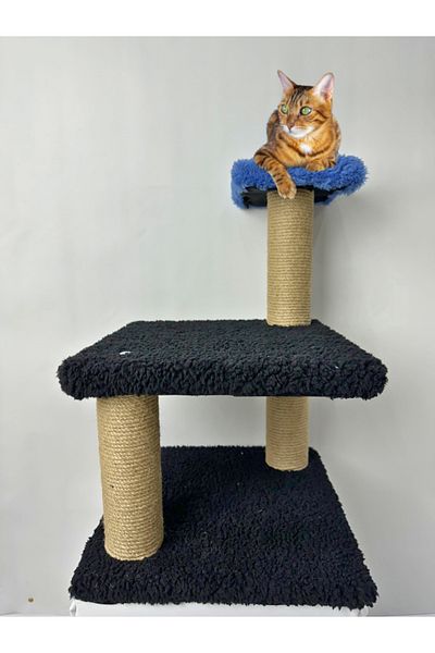 Komano Pontika Plush Textured Soft 3 Layer Kitten Cat Scratching Board 46 cm Soft Loved Colors
