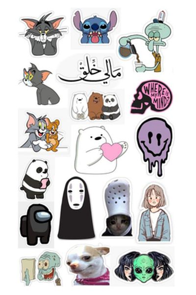 Sticksy Popular Animesticker Phone Laptop Notebook Tablet Notebook Flask Sticker Sticker St359