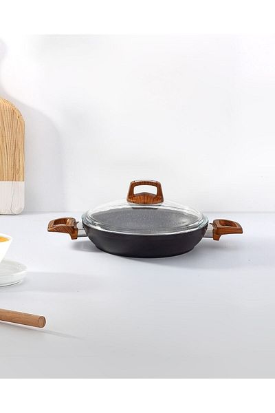 Bonera Vogue Granite 20 Cm - Sahan Wooden Handle