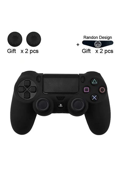 Choice Black For SONY Playstation 4 PS4 Controller Protection Case Soft Silicone Gel Rubber Skin Cover For