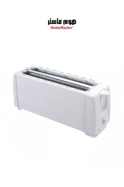 HOME MASTER محمصة خبز من هوم ماستر بقوة 750 واط، 4 شرائح ذات حواف خفيفة - لون...