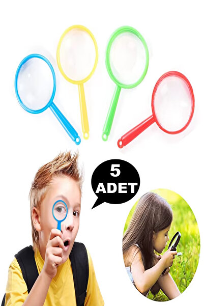 Bundeba 5 Adet Plastik Büyüteç Karne Hediyesi Okul Öncesi Parti Ve Doğum Günü Hediyelik Oyuncak