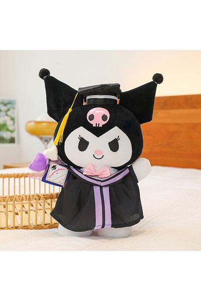 Choice C-35cm Sanrio Anime Plush 35cm Cinnamoroll My Melody Kuromi Hello Kitty Graduation Plushie Doll Kawa