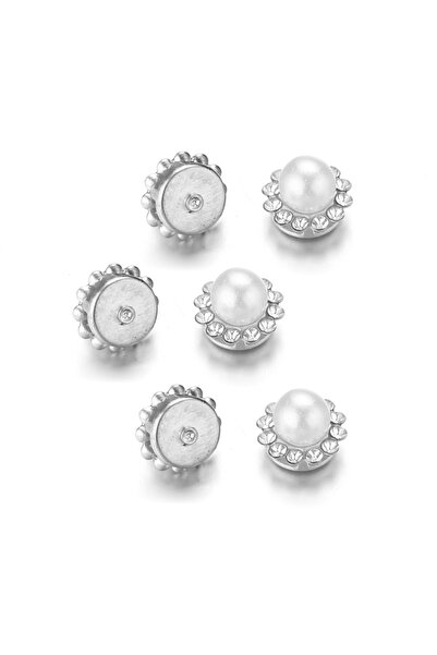 Choice 50 قطعة من خرزات الزهور من الروديوم مقاس 9 مم وأحجار الراين اللؤلؤية ب...