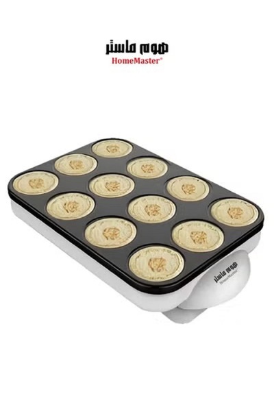 HOME MASTER الة صنع كريب بشكل اقراص من هوم ماستر HM-190 مكون من 12 عين