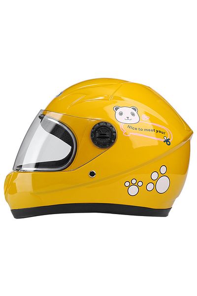 Choice Yellow-2 New Cute Children Helmet Safety Kid Full Face For Four Seasons Outdoor Sports Riding Adjust