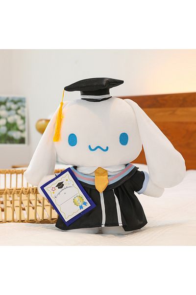 Choice B-35cm Sanrio Anime Plush 35cm Cinnamoroll My Melody Kuromi Hello Kitty Graduation Plushie Doll Kawa