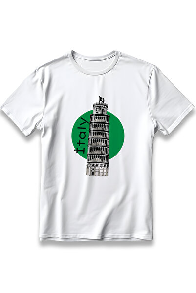 EZG Business Ιταλία Ο Πύργος της Πίζας Μοντέλο με στάμπα Oversize Unisex 100%...