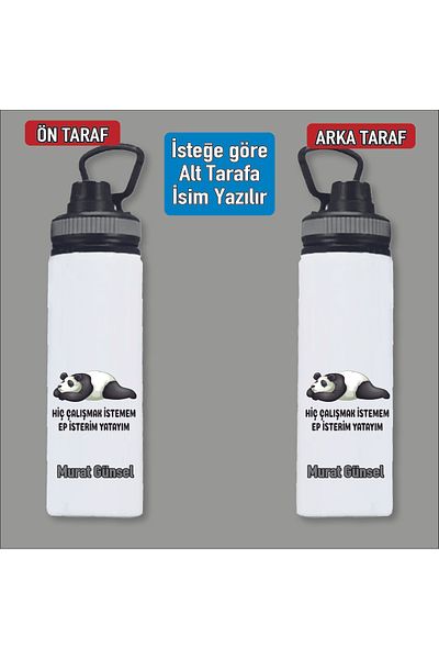 DKDZ SHOP Printed Water Bottle 850ml Customized with Name - Specify Name on Yormlarda with Order Number