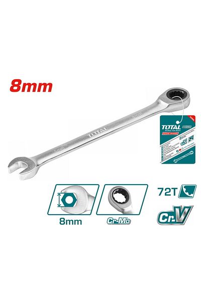 TOTAL Ratchet Spanner 8MM