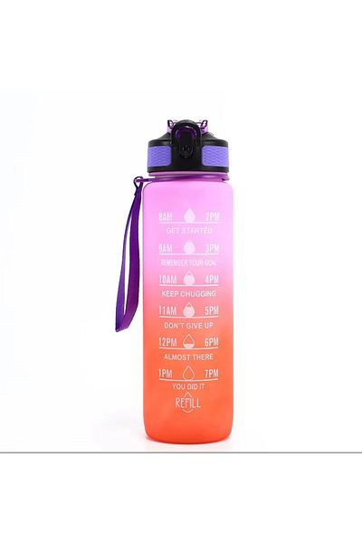 Choice 900ml A 32 Oz Leakproof Water Bottles with Times to Drink and Straw Motivational Drinking Sports Wat