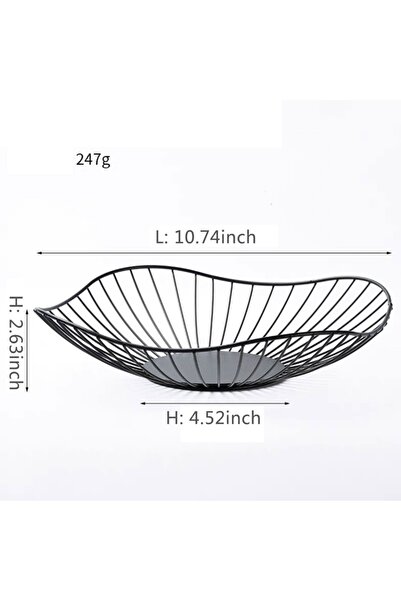 Choice سلة فاكهة معدنية B1، حوض فاكهة بسيط، متعدد الأحجام، أوعية تخزين للخضراوات والخبز والوجبات الخفيفة، مطبخ