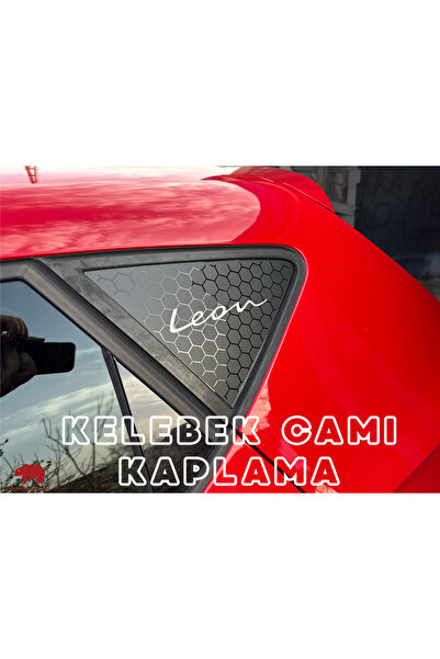 TEARNOW ملصق ليون Mk3 (2012-2019) مطلي بزجاج الفراشة - أسود غير لامع وهولوجرام