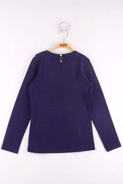 Toontoy Girl's Guipure Collar T-Shirt