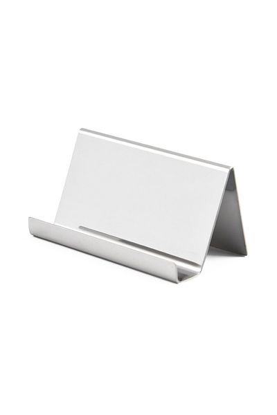 Choice Mirror Silver Metal Business Card Name Tag Display Rack Display Stand Desktop Table Organizer Cellph