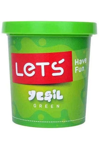 Lets Single Color Play Dough Neon Green 150 grams