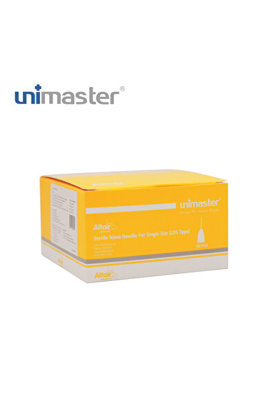 Unimaster Mezoterapi İğnesi 34 G x 4 mm - LDS - 100 Adet