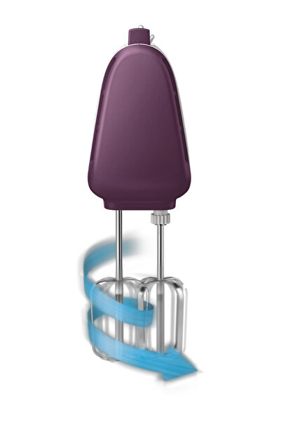 Philips خلاط يدوي يومي بخمس سرعات مع مضارب سلكية وخطافات عجين