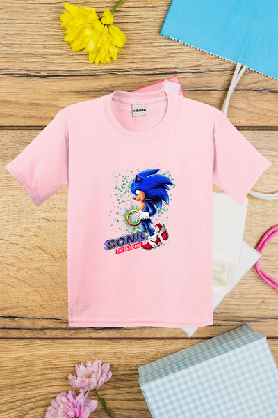 Urban Trash تي شيرت للأطفال مطبوع عليه سونيك القنفذ