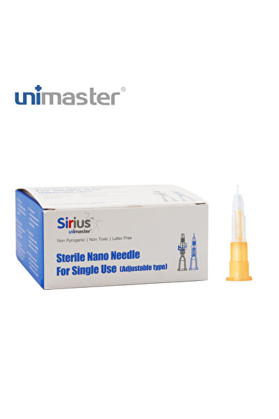 Unimaster Mezoterapi İğnesi 34 G x 0 - 7 mm (Ayarlanabilir) 100 Adet