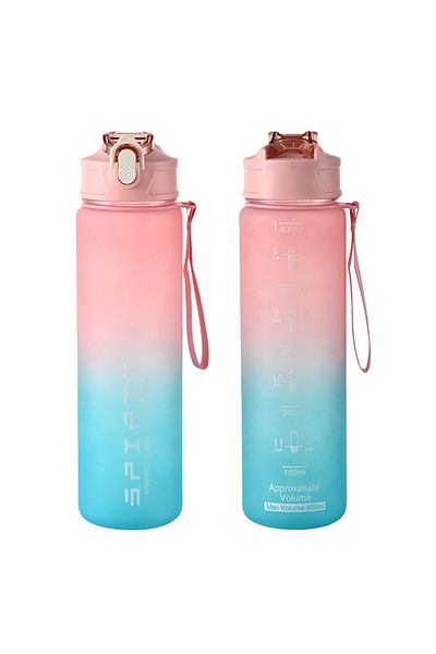 Choice 800ml Pink Blue 1PCS 800ML Large Capacity Sports Water Bottle Leak Proof Colorful Plastic Cup Drinki