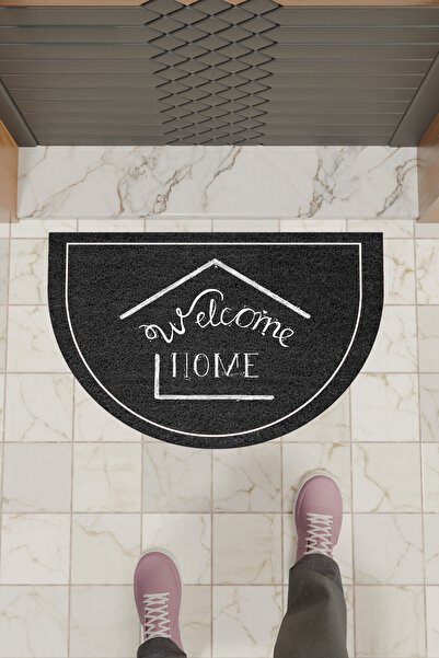 Dormot Home Covoraș modern negru pentru ușă Welcome Home